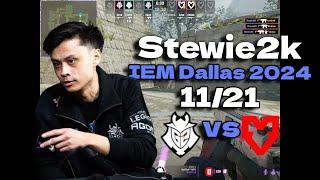 G2 Stewie2k vs World Ranking #1 @ IEM Dallas 2024 #cs2 #pov #demo