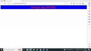 How to use script  tag in HTML