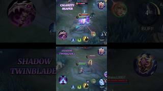 KARINA Calamity reaper vs Shadow Twinblades -mlbb #shorts