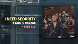 DDG x OG Parker - I Need Security (FL Studio Remake + Free FLP)