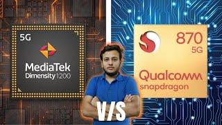 snapdragon 870 vs dimensity 1200 | dimensity 1200 vs snapdragon 870 speed test | HINDI