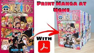 Print Manga in Booklet Format | Print Manga at Home | Best Manga Printing Tutorial