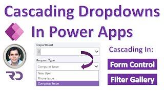 Cascading Dropdowns in Power Apps from SharePoint list or Excel