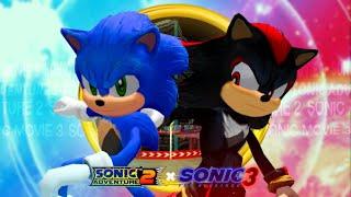 Sonic Adventure 2: New Movie Sonic & Movie Shadow Gameplay