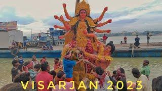 DURGA PUJA VISARJAN 2023|DURGA IDOL IMMERSION AT KOLKATA BABUGHAT|KOLKATA DURGA PUJA VISARJAN 2023