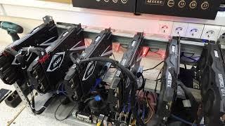 Самая дорогая Mining ферма 2017 года,  GTX 1080Ti 11Gb GDDR5X, MSI Duke, TOP, актуальный и 2021году