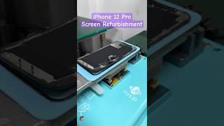 iPhone 12 Pro front glass refurbishment by impressive REFOX laminating machine