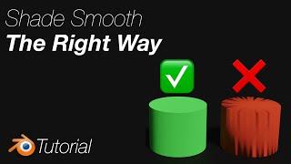 [2.92] Blender Tutorial: How to Shade Smooth Correctly