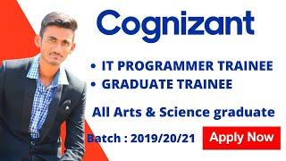 Cognizant  Off Campus Hiring for Fresher || BCA ,BSC & Arts Students || Apply Now