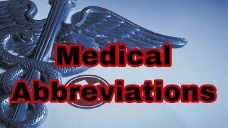 Most common short terms medical abbreviations || Mis.Medicine