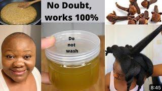 WOW Only 2 Ingredients For Unstoppable Growth/ Use 3 Times a Week & Do Not Wash It Out.