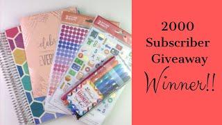 2000 Subscriber Winner Drawing!! || Morey June Designs