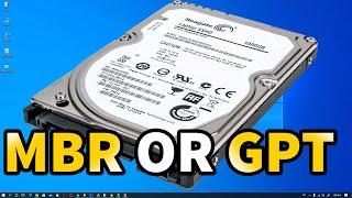 HOW TO CHECK IF A DISK, DRIVE IS GPT OR MBR