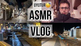 UYUTAN ASMR VLOG TOKAT GECE YÜRÜYÜŞÜ ASMR TÜRKÇE | TÜRKÇE ASMR | RAHATLATICI ASMR | MOUTH SOUNDS