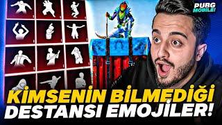 GELMİŞ GEÇMİŞ BÜTÜN EN NADİR DESTANSI EMOJİLER! PUBG Mobile NOSTALJİ