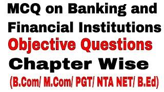 MCQ on Banking and Financial Institutions || Commerce Questions || MCQ questions On Commerce