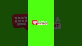 #shorts " Leave A Comment "⌨️ Green Screen with Sound Effect #audiovideooriginal