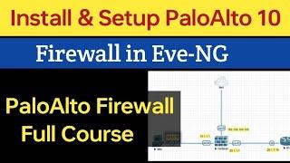 Day 01 - Install and Setup PaloAlto 10 Firewall  in Eve-NG | Paloalto Firewall Full Course