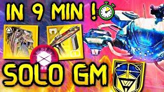 in 9 MIN ! SOLO GM ''Fallen SABER'' | SIGMA Prismatic Titan Build | Destiny 2