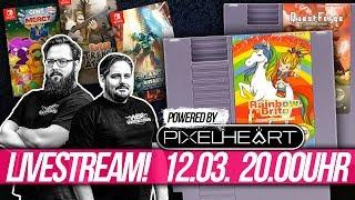 PixelHeart Livestream | Neue NES + Switch Games LIVE angezockt | Feat. Rainbow Brite & Guns of Mercy