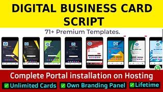 Digital Business Card Script installation on Hosting Tutorial - Digital Visiting card source code