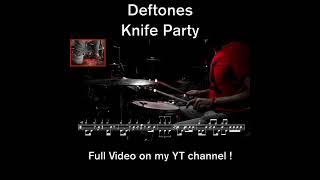 Deftones - Knife Party - Drum cover ( with scrolling drum sheet) #drumcover #drums#deftones