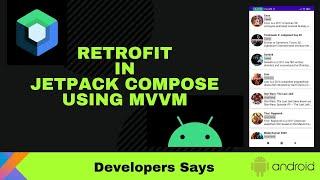 Retrofit Setup - MVVM with  Recycler View in Jetpack Compose | Kotlin | Android | Retrofit