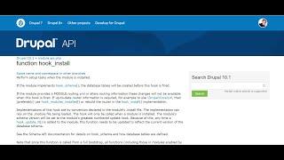 When and how to use hook_install Drupal 10 | D4Drupal