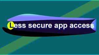 Less secure app access | Fix it in gmail | Another system