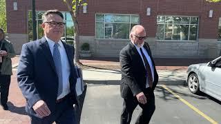 Terry Ratliff and attorney walk to car following Daybell hearing