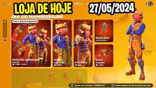  DIA DO HAMBURGUER! Nova Loja de Hoje Fortnite [27 de Maio 2024] Loja de Itens Fortnite Ao Vivo