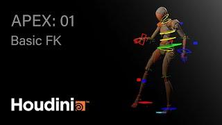 Rigging in Houdini with APEX: 01 |  Simple FK