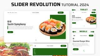 How to Create a Responsive Slider with Menu Dropdwon Using Slider Revolution Plugin | Full Tutorial