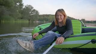 Wetlook in an inflatable Boat