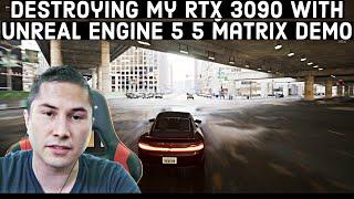 Destroying my RTX 3090 with Unreal Engine 5 Matrix Demo