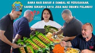 BAWA NASI BAKAR & SAMBAL KE PERUSAHAAN, SAKING SUKANYA SAYA  MAU DIBAWA PULANG