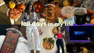 cozy fall days in my life | productive, homebody spooky nights, pumpkin picking, coffee chats