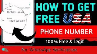 How To Get USA Number For WhatsApp Verification 2024 Using This New Method