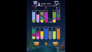 Water color sort puzzle level 605 ios android | Sort water color puzzle leve 605 ios ipad iphone