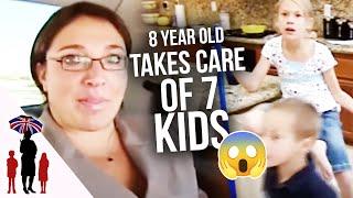 Supernanny SHOCKED at Eight Year Old being a Mini Mom to 7 Kids!