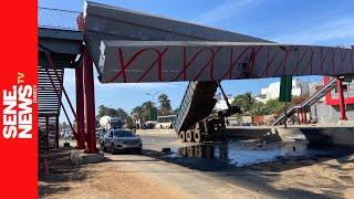 Yoff Tongore : la passerelle percuté par un camion, la circulation bloquée