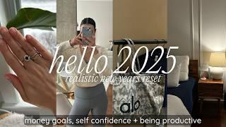 NEW YEARS RESET *realistic* | a few days easing into 2025 (goals, confidence, money stuff) VLOG