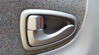 Repair of the door opening handle on Hyundai Accent 2007 with your own hands.