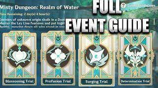 Genshin Impact Misty Dungeon: Realm Of Water Full Event Walkthrough (No Commentary)