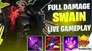 MONSTER SWAIN WITH FULL DAMAGE ITEMS! - Wild Rift HellsDevil Plus Gameplay