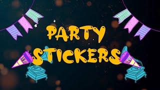 VideoHive - Animated Party Stickers | After Effects - 33398614