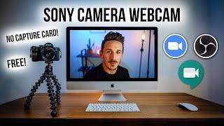 USE SONY CAMERA AS A WEBCAM (NO CAPTURE CARD) MAC ONLY