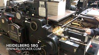 Heidelberg SBG die-cutting - for immediate sale