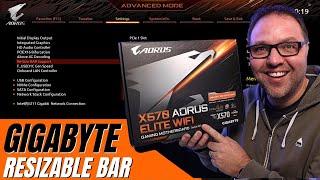 How to Enable Resizable Bar in Bios on a Gigabyte X570 Aorus Elite WiFi Motherboard