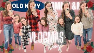 VLOGMAS DAY 3: OLD NAVY MOMMY AND ME HOLIDAY OUTFITS! The Cutest Matching Outfits for the Holiday!